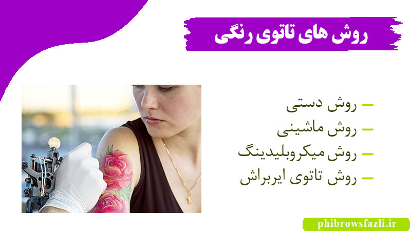 روش های تاتوی رنگی