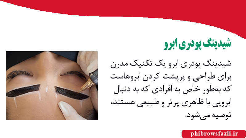 شیدینگ پودری ابرو