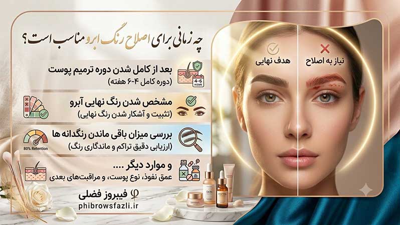 چه زمانی برای اصلاح رنگ ابرو مناسب است؟