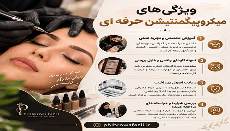 ویژگی متخصص میکروپیگمنتیشن
